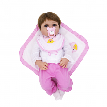 Силиконовая кукла Реборн девочка Джули, 55 см-6