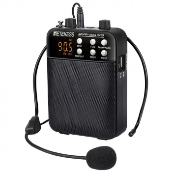 Мегафон портативный RETEKESS TR619 с головным микрофоном 3Вт-1