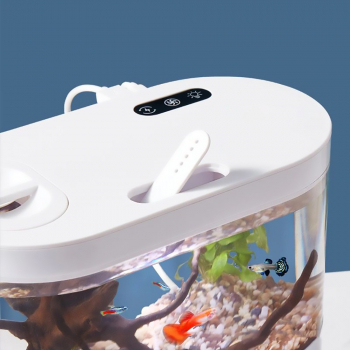 Декоративный аквариум с насосом и фильтром 2л Happy Fish-3