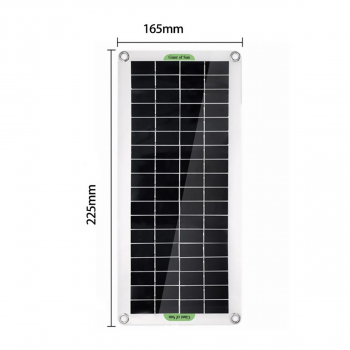 Поликристаллическая солнечная панель GiantSun 12Вт в наборе для кемпинга и туризма - 18В-6