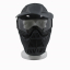 Игровая тактическая маска К2 с козырьком черная-1
